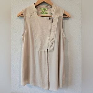 Piccadilly 2 piece tan blouse set